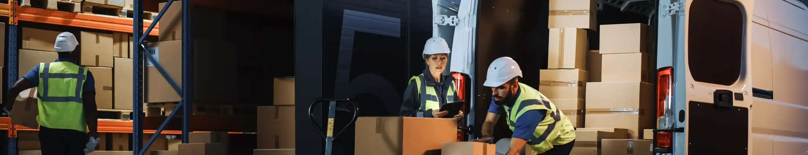 logistik-helme-arbeiter-handschuhe