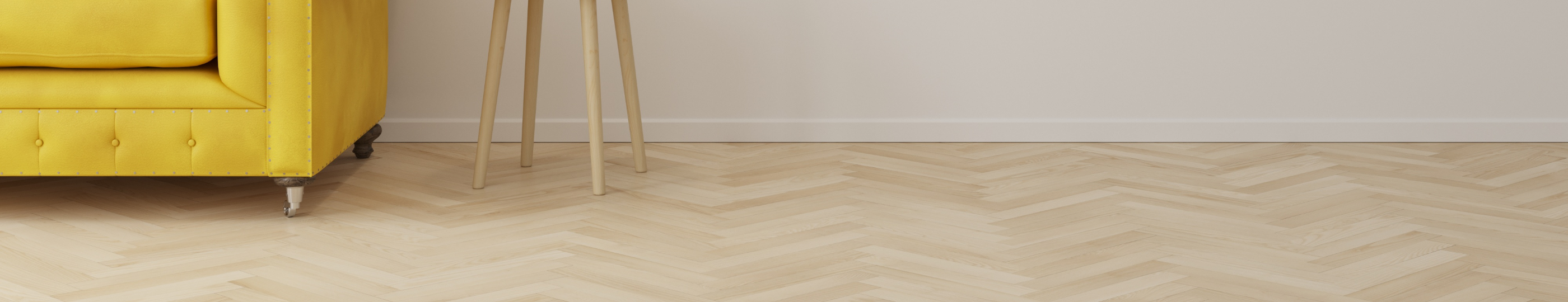 sockelleiste gelber sessel pflanze