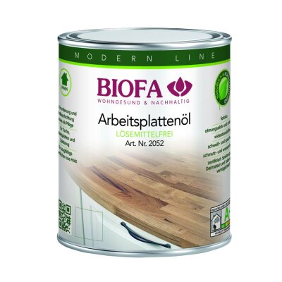 Biofa Arbeitsplattenöl, farblos, lösemittelfrei, 2,5 Liter