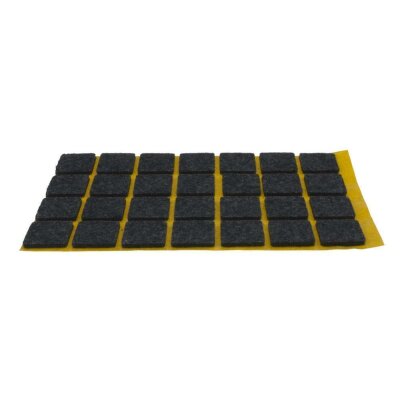 Filzgleiter Selbstklebend schwarz, quadratisch 20 x 20 mm (28 Stück)