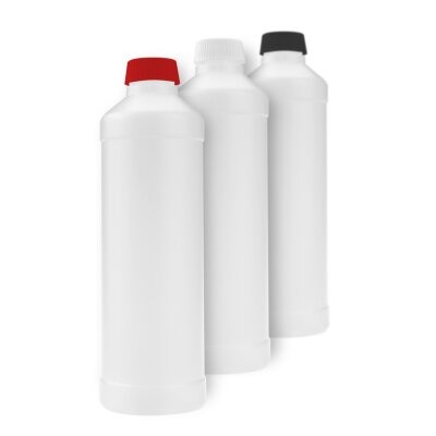 Rundflasche aus HD-PE, natur (500 ml, unbefüllt)