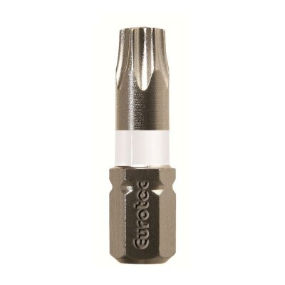 Eurotec Torx TX-Bit 1/4" x 25 mm TX 10 weiß