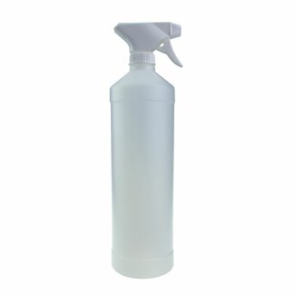 Sprühflasche aus HD-PE, natur (1 Liter, unbefüllt)