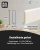 24 m Trevendo® Sockelleiste massiv gefast weiß lackiert 16 x 58 x 2400 mm