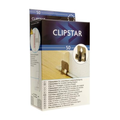 Clipstar inkl. Dübel und Schrauben, 50 Stück