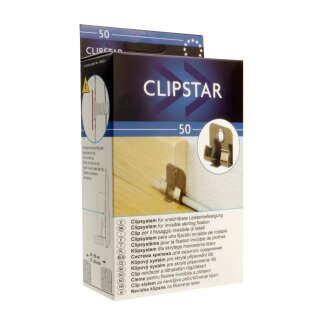 Clipstar inkl. D&uuml;bel und Schrauben, 50 St&uuml;ck