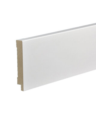 Sockelleiste 1.1 MDF Foliert weiß Topline 16 x 100 x 2500 mm
