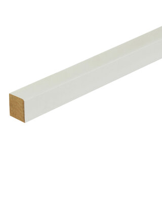 Sockelleiste 1.1 MDF Foliert weiß Topline 19 x 19 x 2500 mm