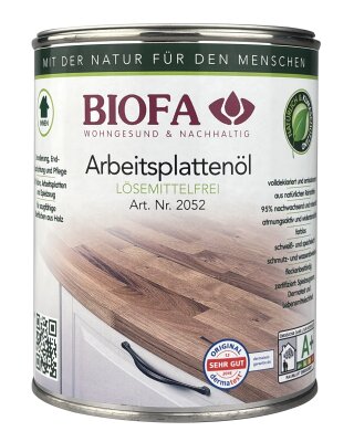 Biofa Arbeitsplattenöl, farblos, lösemittelfrei, 1 Liter
