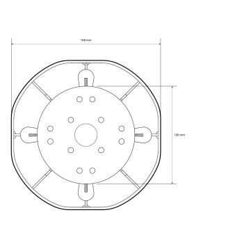 Trevendo Universal Stelzlager XXL (120 - 220 mm), 16er-Pack