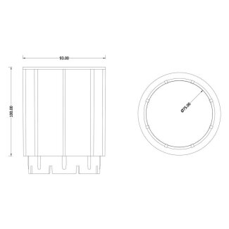 Trevendo 100 mm Erweiterung f&uuml;r Universal Stelzlager, 50er-Pack