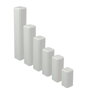 Trevendo Eckstäbe RAL9010 lackiert, 22 x 22 x 65 mm