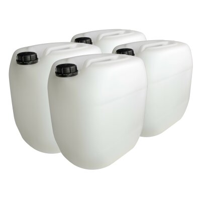 6 Stück Leerkanister aus HD-PE, DIN 61, natur (30 Liter)