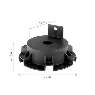 50 St&uuml;ck Eurotec Minifoot / Eco S Verstellf&uuml;&szlig;e Stelzlager aus Hartkunststoff 2,5 - 4,0 cm