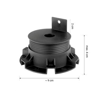 50 St&uuml;ck Eurotec Minifoot / Eco S Verstellf&uuml;&szlig;e Stelzlager aus Hartkunststoff 2,5 - 4,0 cm