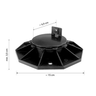 20 St&uuml;ck Eurotec Stelzlager ECO M 3,5 - 6,5 cm