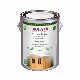 Biofa Wetterschutzöl farblos und farbig