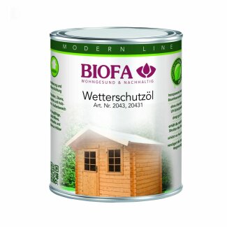 Biofa Wetterschutz&ouml;l farbig, 64 - teak (1 Liter)