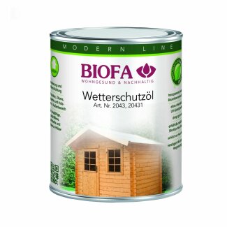 Biofa Wetterschutz&ouml;l farbig, 10-11 - ockerbraun (1 Liter)