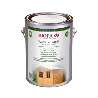 Biofa Wetterschutzöl farbig, 77 - weiß (2,5 Liter)