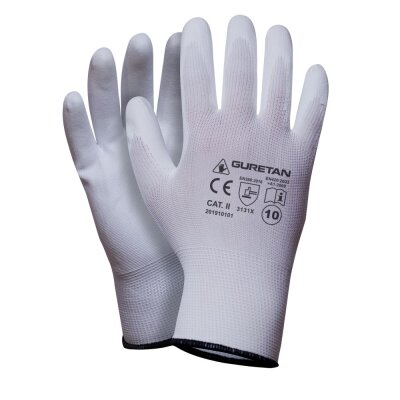 Guretan Set A weiß Arbeitshandschuhe, Größe 8