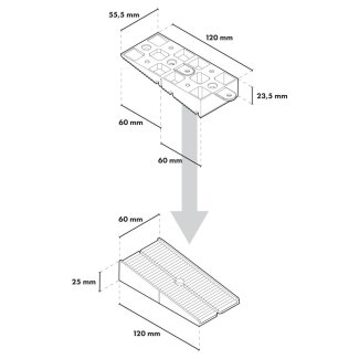 Trevendo Raptor Stelzlager S, 15 - 35 mm, 50er-Pack
