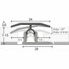 Prinz Profi-Tec Master Übergangsprofil Nr. 303 Edelstahl gebürstet 90 cm