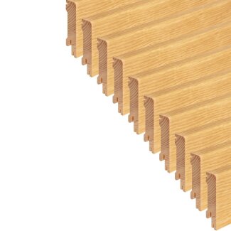 25m Trevendo&reg; Sockelleiste Eiche furnierummantelt matt lackiert 16 x 58 x 2500 mm