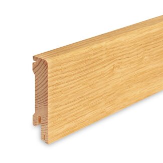 25m Trevendo&reg; Sockelleiste Eiche furnierummantelt matt lackiert 16 x 58 x 2500 mm