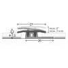 Prinz Profi-Design Übergangsprofil Nr. 322, 27 mm, silber, 270 cm