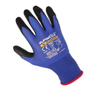 Super Tech Diamant Arbeitshandschuhe, Größe 7