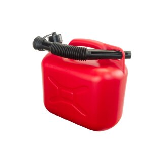 Kraftstoffkanister für Benzin und Diesel, rot, 5 Liter