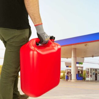 Kraftstoffkanister rot f&uuml;r Benzin und Diesel, 10 Liter