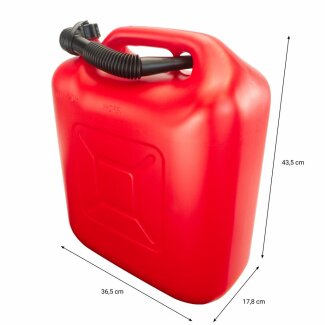 Kraftstoffkanister rot f&uuml;r Benzin und Diesel, 20 Liter