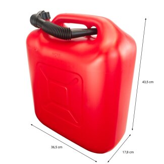 Rexxon Kraftstoffkanister für Benzin und Diesel, rot, 20 Liter