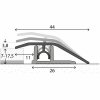 Prinz PROFI-TEC Master Anpassungsprofil Nr. 307, Edelstahl gebürstet 90 cm