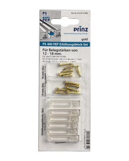 Prinz PS 400 PEP Erhöhungsblocks, 6er-Set, gold