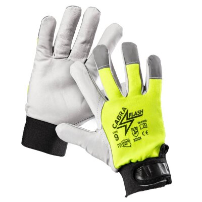 Cabra Flash Leder Arbeitshandschuhe, Größe 8