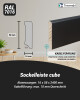 Trevendo® Sockelleiste Cube massiv anthrazit lackiert 16 x 58 x 2400 mm