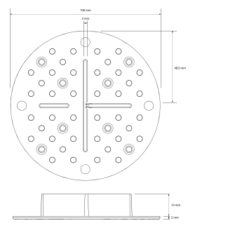 Trevendo Fix Fugenkreuz, 2 mm feste Höhe, Transparent, 50er-Pack