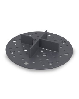 Trevendo Fix Fugenkreuz, 2 mm feste Höhe, Schwarz, 50er-Pack