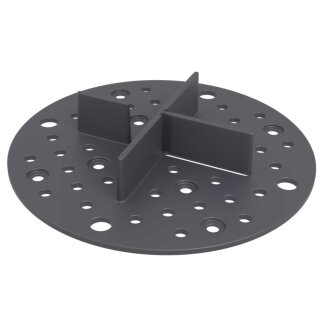 Trevendo Fix Fugenkreuz, 2 mm feste Höhe, Schwarz (Gummi), 50er-Pack