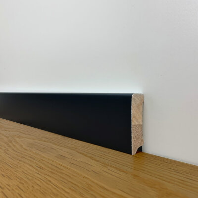 Sockelleisten Muster ca. 20 cm Cube 16 x 58 mm, anthrazit lackiert RAL 7016