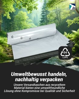 100 St&uuml;ck Folienversandtaschen 190 x 250 mm