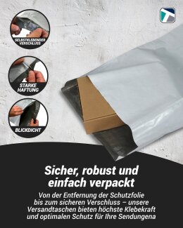 100 Stück Folienversandtaschen 450 x 550 mm
