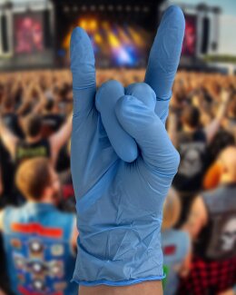 Nitril Einweghandschuhe, 100er Box, blau, Größe S