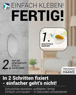 Wandpuffer Bob, selbstklebend, weiß