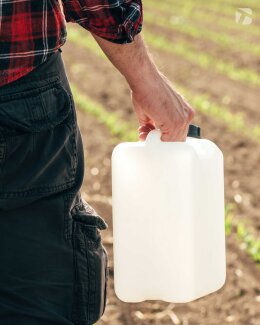 Kanister aus HD-PE (natur) mit Lebensmittelfreigabe, unbefüllt (10 Liter)