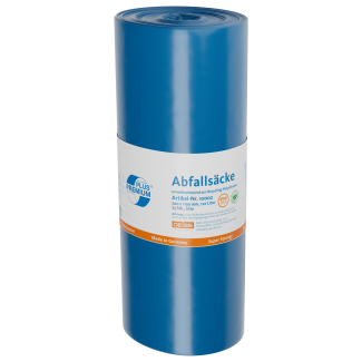 Deiss 10002 Premium Abfallsäcke, 120 Liter, blau, 25 Säcke Rolle