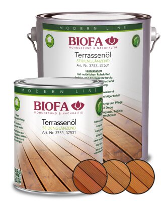 Biofa Terrassenöl farblos und farbig